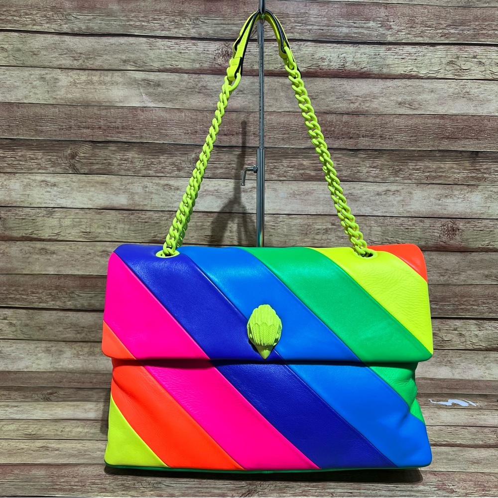 Kurt Geiger Kensington XXL Neon Rainbow Bag